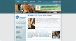 Desktop Screenshot of malariasurveys.org